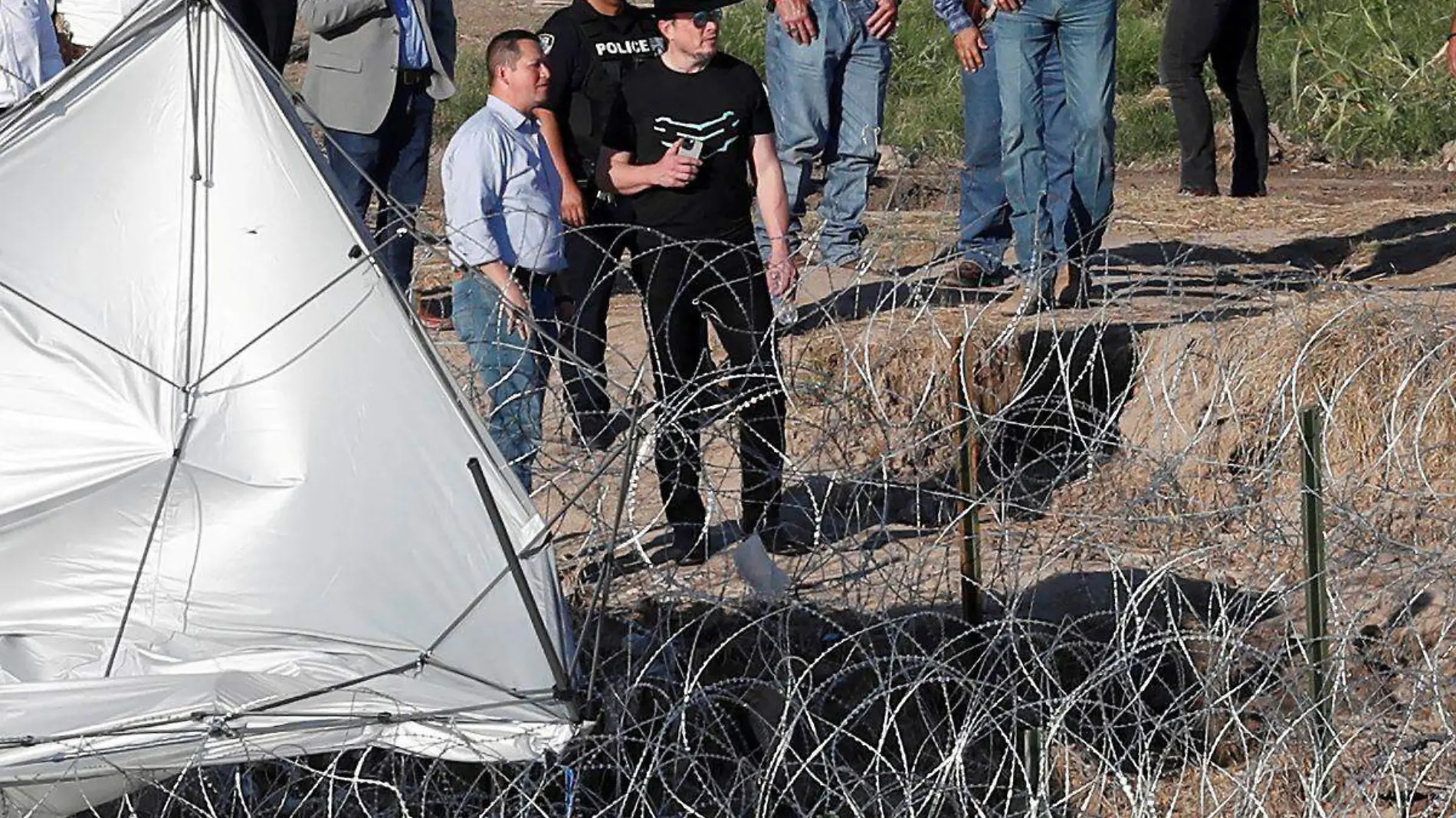 Elon Musk visita frontera EU-Mexico